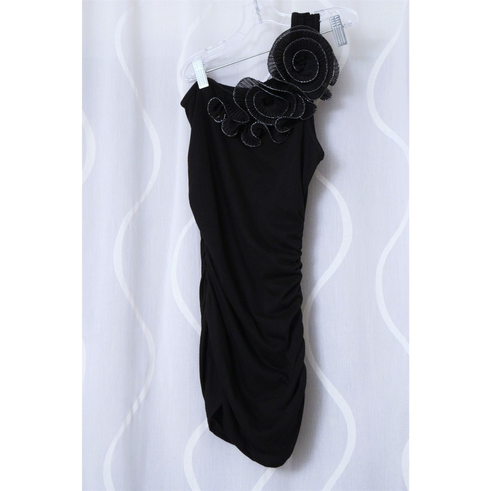NWT Sexy Ruffle Floral One Shoulder Bodycon Mini Dress | Size XS